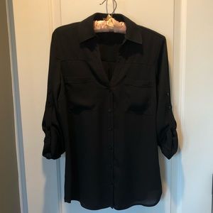 Express Black Blouse
